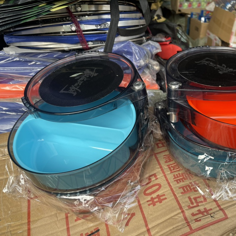 [Chất Lượng] Khay Đựng Mồi Chia 2 Ngăn 3 Tầng Trong Suốt - Phụ Kiên Câu Đài Câu Đơn Câu Cá _ Bát Trộn Mồi Cao Cấp