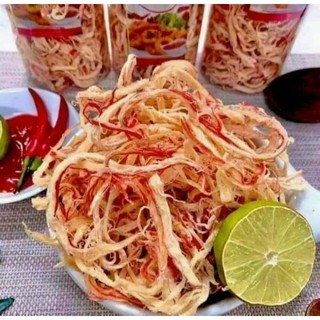 Mực hấp nứoc dua 100g tui zip