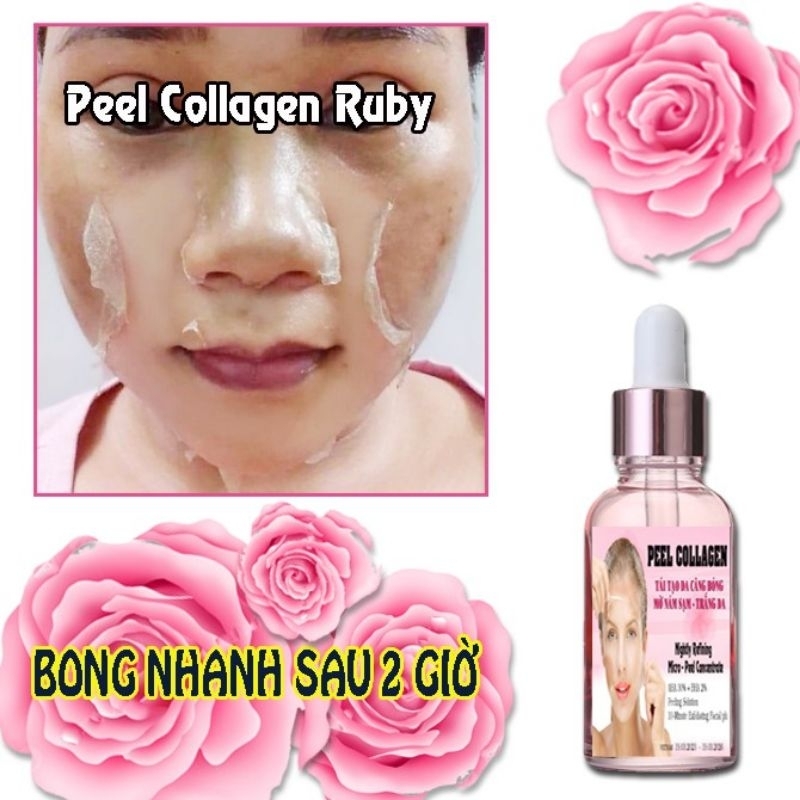 Peel Da Mặt Collagen Cao Cấp Tái Tạo Trắng Da Mờ Thâm Nám Tàn Nhang