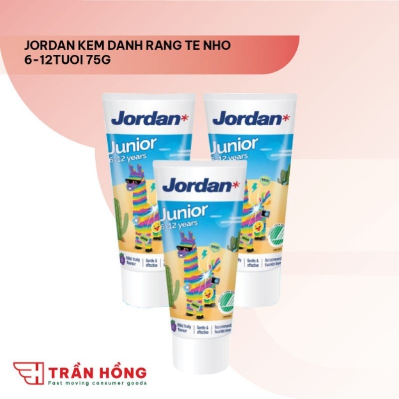 Combo 2 Kem đánh răng jordan cho bé Step 2 (6-12 TUỔI)