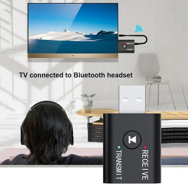 Bộ thu phát bluetooth 5.0 không dây dành cho pc laptop tivi điện thọai tai nghe