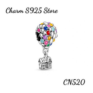 CHARM PAN ALE KHINH KHÍ CẦU CHÙM BÓNG BẢY MÀU BẠC S925 THUẦN KHIẾT HÀNG CAO CẤP