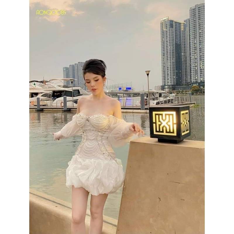 ✨ Đầm body bèo kết pha lê đính đá✨ HÌNH THẬT