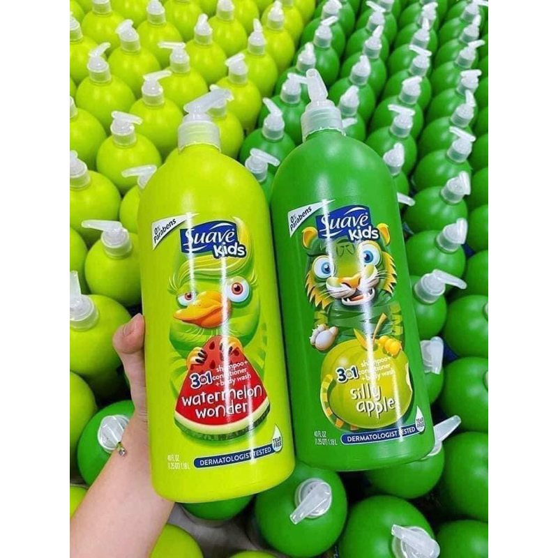 SỮA TẮM GỘI XẢ 3 in 1 CHO BÉ YÊU SUAVE KIDS