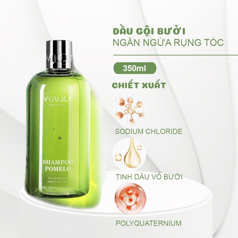 Dầu gội bưởi vijully phục hồi tóc, giảm rụng tóc, giữ nếp tóc suôn mượt