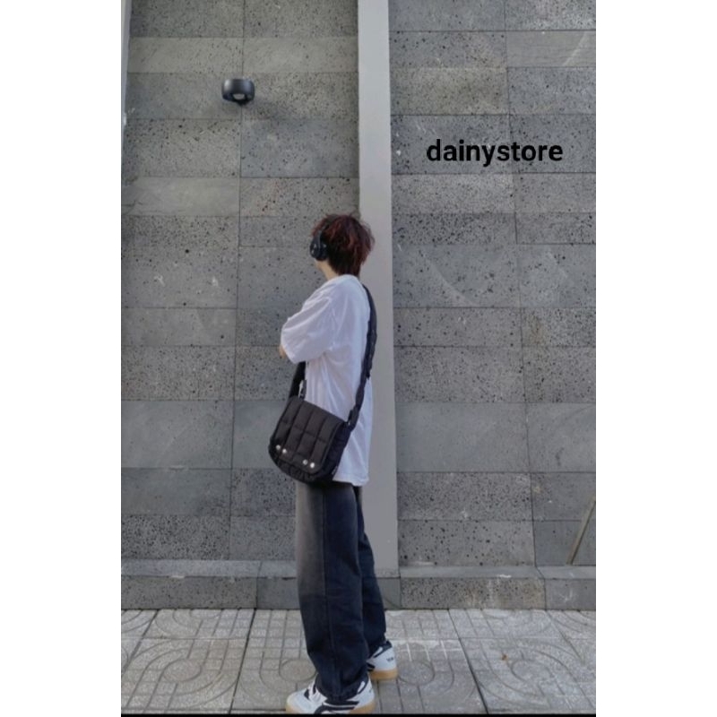 Túi đeo chéo chần bông BẢN NHỎ dainystore