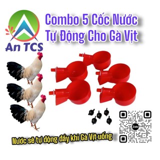 Combo 5 cốc nước uống tự động cho gà vịt