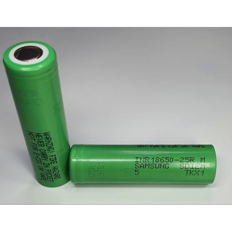 Pin sạc Samsung 25R 18650, dl 2500mah, xả cao 20a