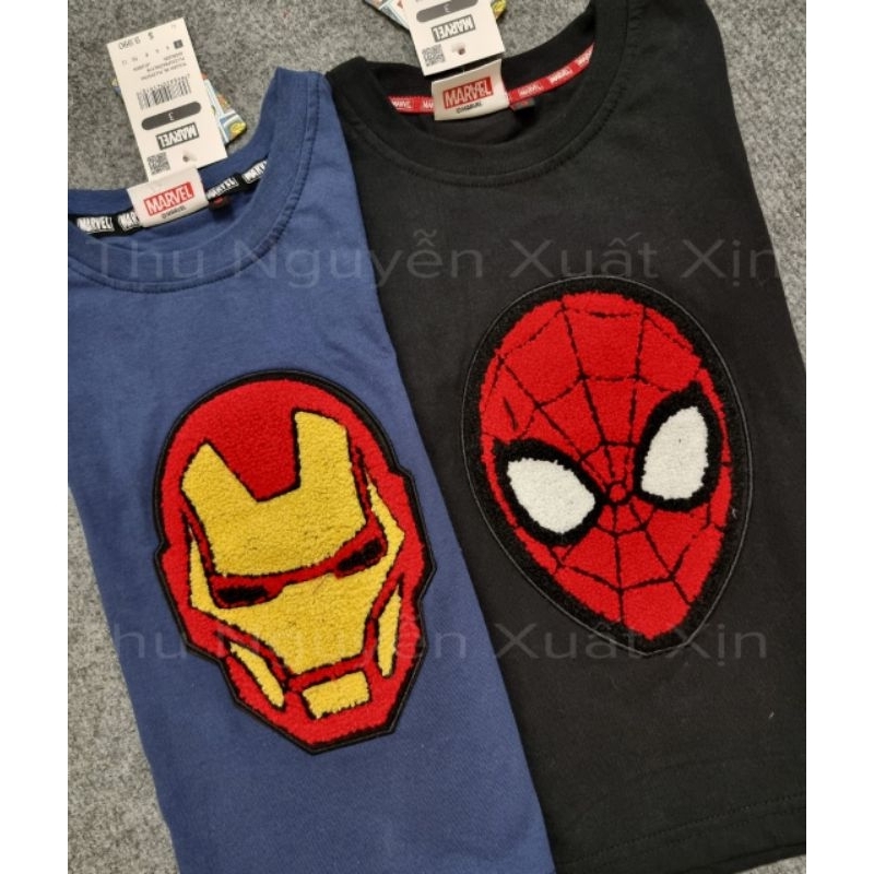 Áo phông siêu anh hùng thêu nổi