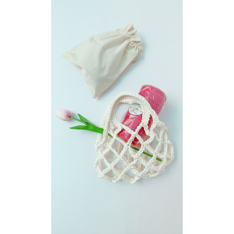 Sợi đan móc túi Chainy Cotton 3mm