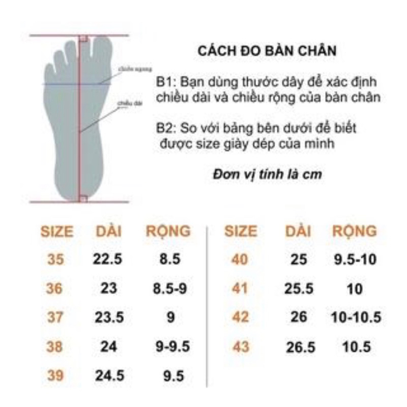 Giày sục big size nữ trung niên gót cao 5cm size 36-43