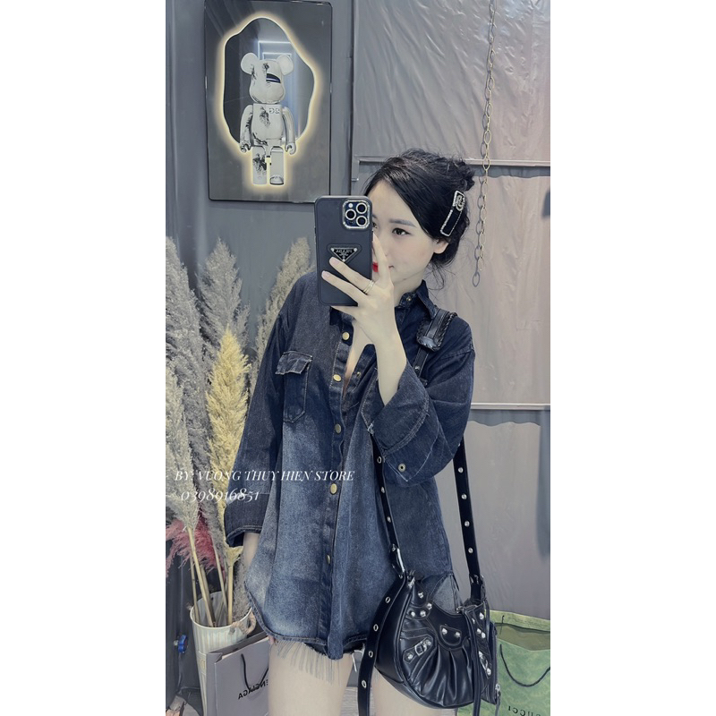 Áo sơ mi bò loang túi ngực 70cm đẹp mê kèm ảnh thật + video 100% GIÁ RẺ NHẤT