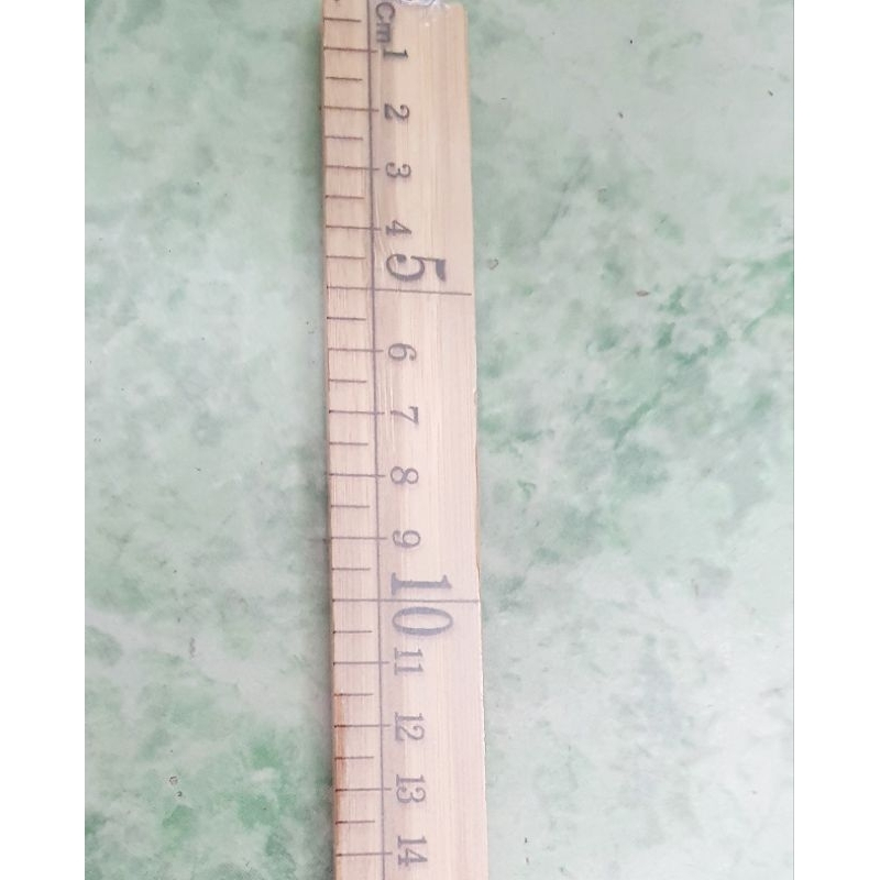 Thước gỗ dài 1m, 1 mặt cm, 1 mặt inch