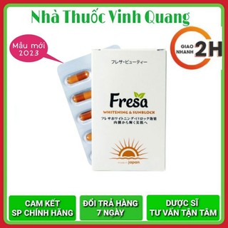Fresa Viên Uống Trắng Da Chống Nắng Nhập Khẩu Nhật Bản [Hàng Chính Hãng]