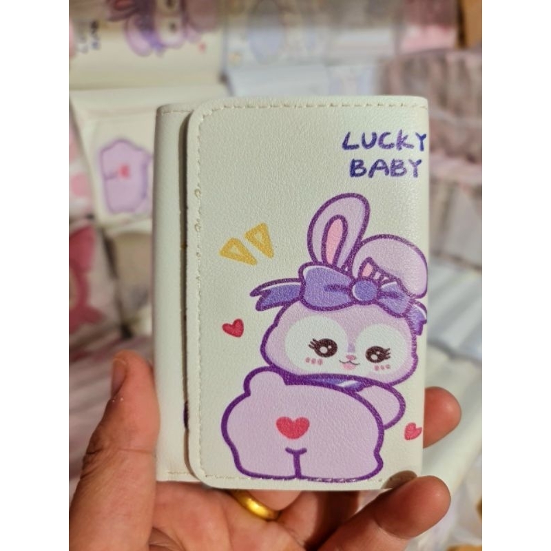 Ví gấp 3 gâú dâu, sanrio có cúc bấm cute đáng yêu