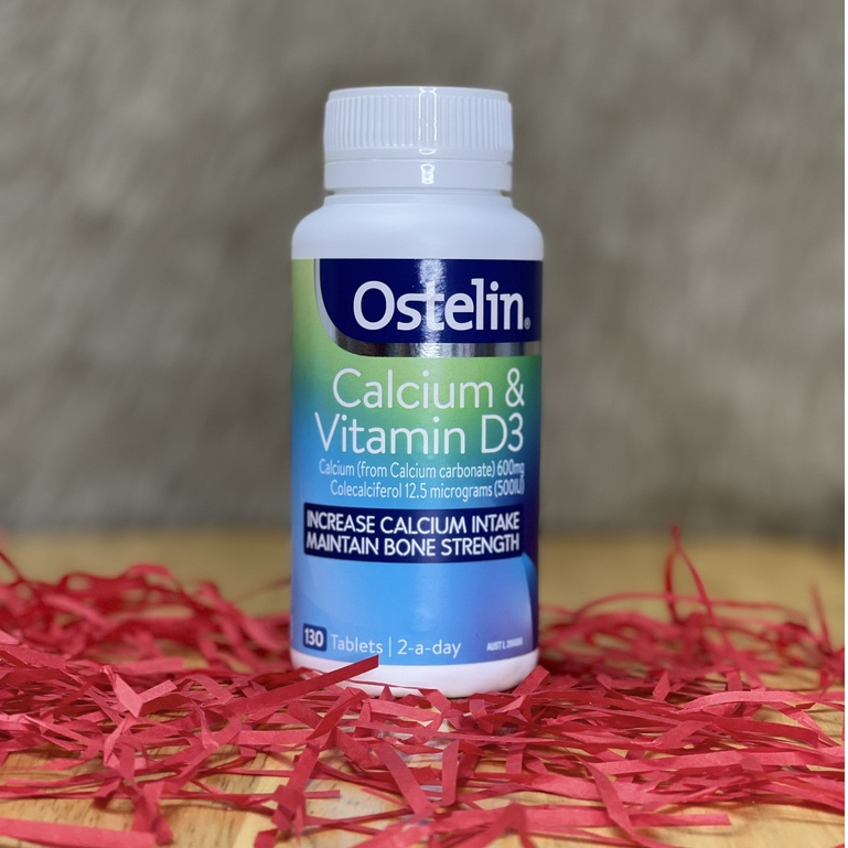 Viên Uống Calcium & Vitamin D3 Ostelin Bổ Sung Canxi Cho Người Lớn Và Bà Bầu 130 viên - nguyenphuongchau
