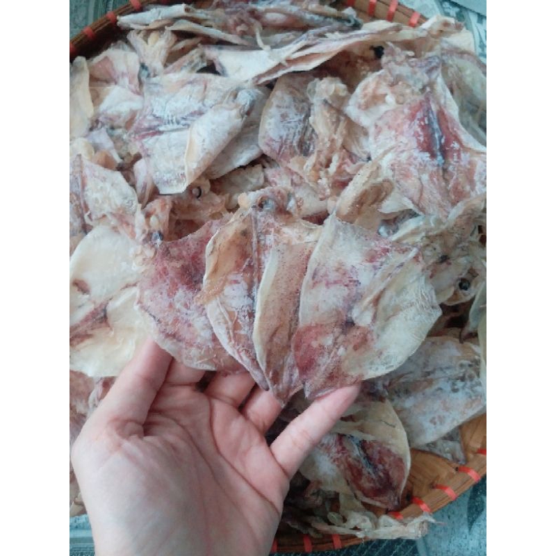 Khô mực đồng tiền từ 160-180c/kg, túi 500g