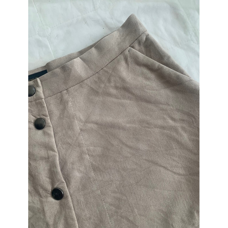 Chân váy chữ A V1181 form ngắn dáng xoè chất vải da lộn mịn 1 lớp 2hand Nhật si tuyển ảnh thật