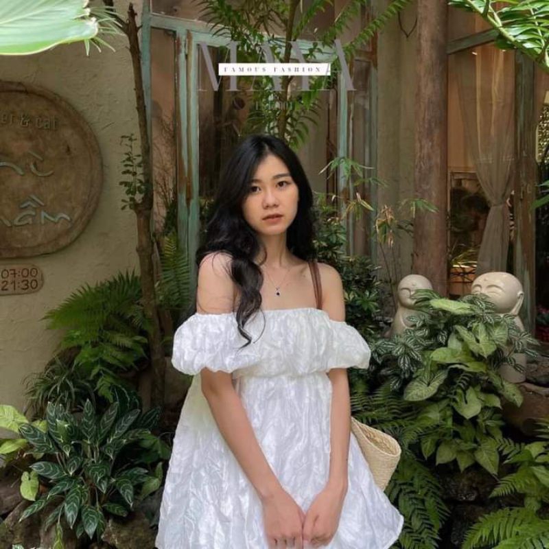 💢Áo trễ vai tơ hoa tay bồng bánh bèo 🌸🌸