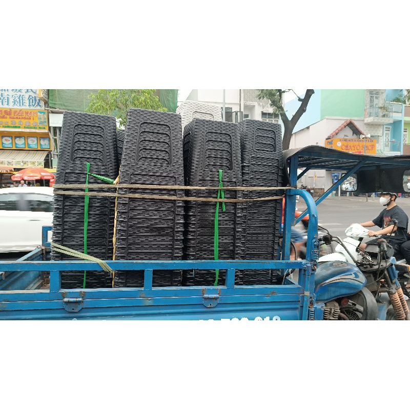 combo 20 ghế nhựa lùn giả mây