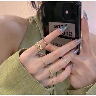 Set 7 Nhẫn Phong Cách Kpop Cổ Điển Thời Trang