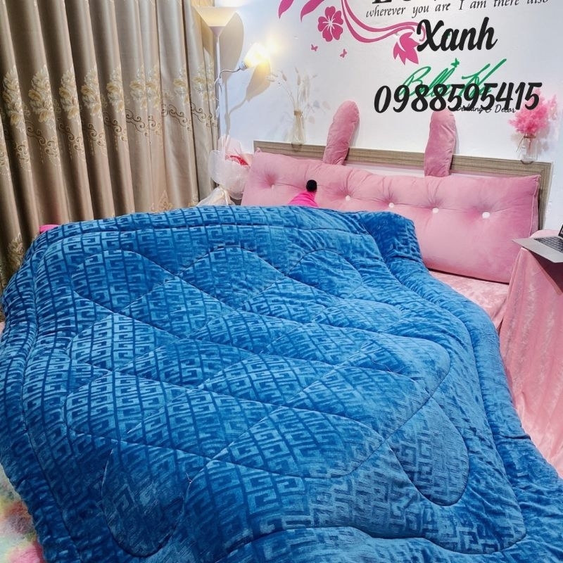 CHĂN Lông Cừu chữ VẠN Truyền Thống ấm áp