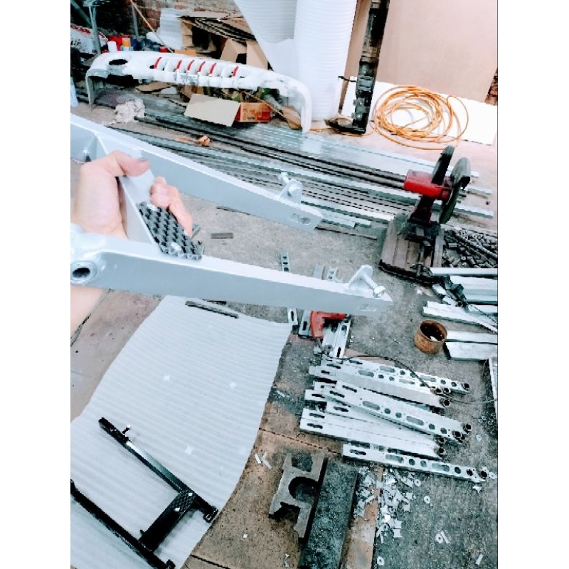 Gắp không phây Wuave nhỏ+Đrim+Cúp, Dài 50cm, Kèm pass tăng sên và óc bắt phuộc nhún