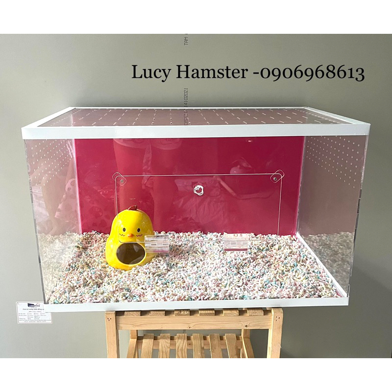 Chuồng Mica 3li 60*40*40 cho Hamster