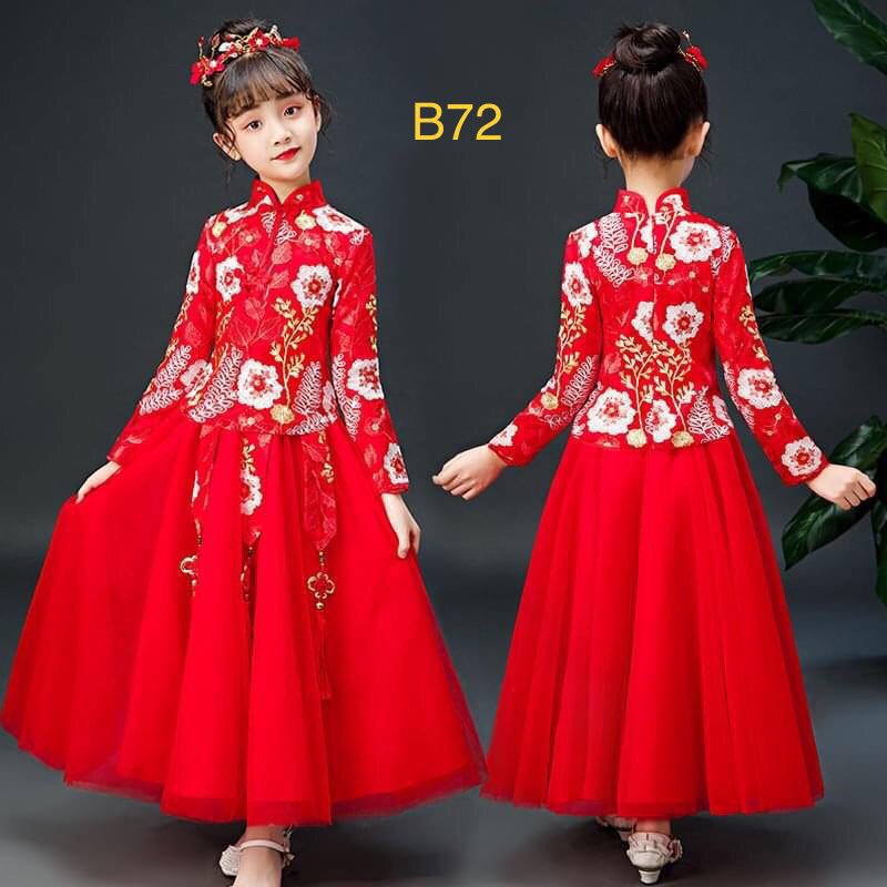Bộ Hán Phục Phong Cách Trung Hoa Xinh Xắn Dành Cho Bé Gái