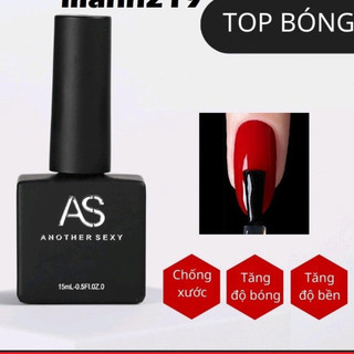 Top AS Chai Vuông Top Bóng -nailmishops
