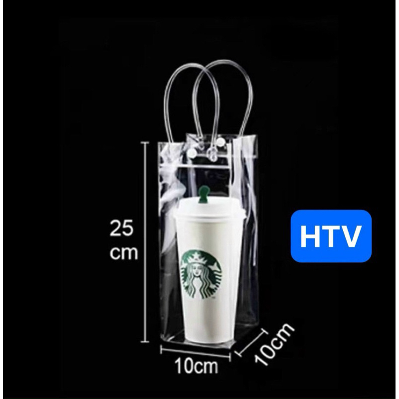 TÚI TRONG SUÓT ĐỤNG LY GIỮ NHIỆT CHẤT LIỆU PVC SIÊU BỀN CÓ QUAI XÁCH TIỆN DỤNG
