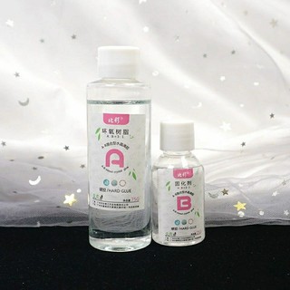 Bộ 100g Keo Nhựa Resin Epoxy Trong Suốt AB 3:1 Làm Trang Sức