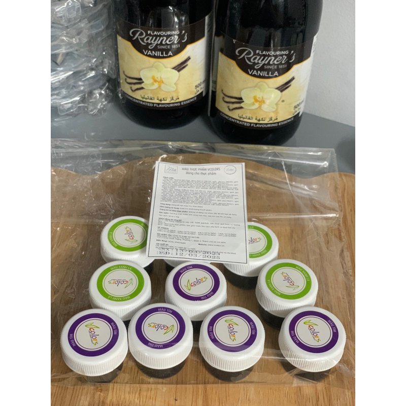 MÀU THỰC PHẨM VCOLORS LẺ TỪNG MÀU