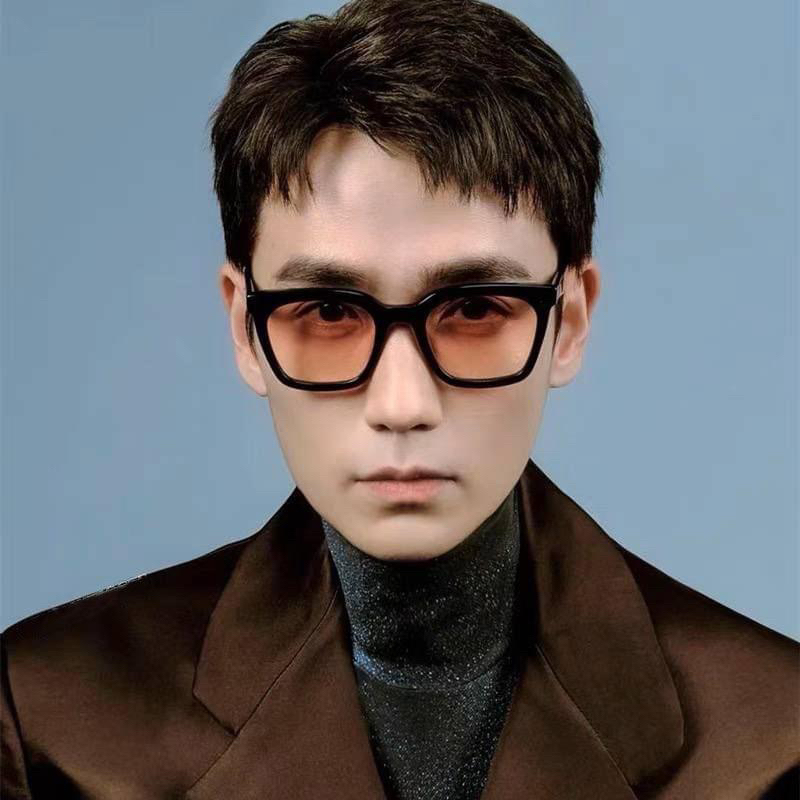 Gọng kính GM MOMATI dáng vuông màu vàng cam cực chất