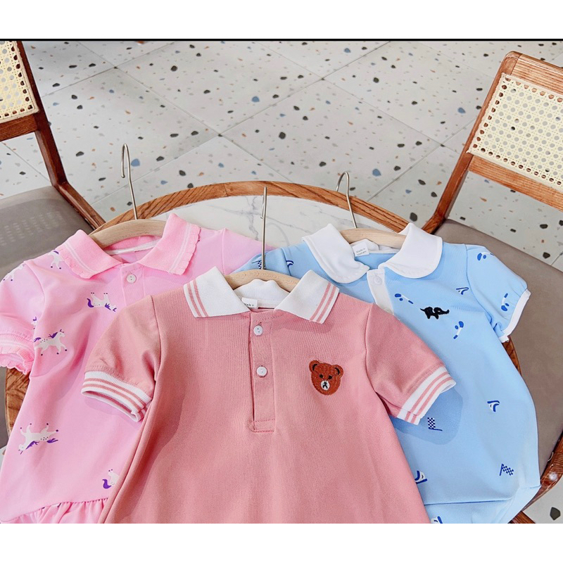 Váy polo bé gái 3 màu cực xinh