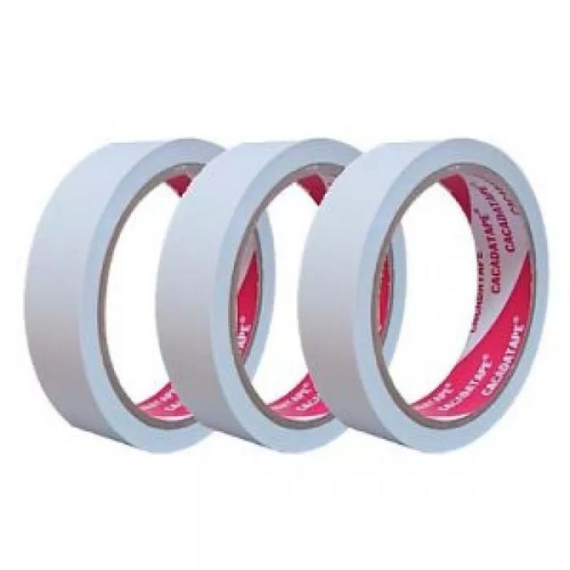 1 cuộn băng keo 2 mặt mỏng các kích thước 1.2cm, 2.4cm