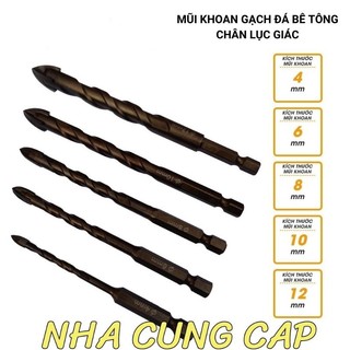 (GIÁ HỦY DIỆT) MŨI KHOAN ĐA NĂNG CHUÔI LỤC GIÁC 3,6,8,10mm