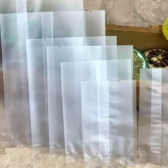 Bao bì đựng bánh kẹo trà hoa, túi trắng mờ - set 100c nhiều kích thước