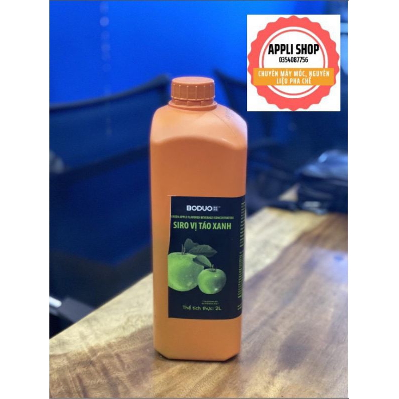 SIRO BODUO vị Chanh Leo, Táo, Việt Quất, Dâu và Đào chai 2 Lít.