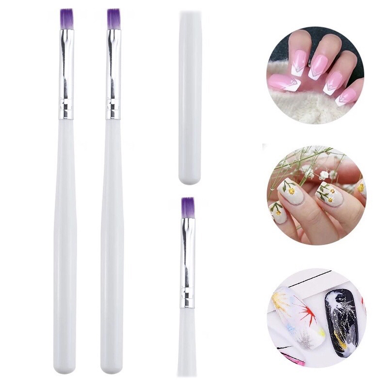 Cọ đắp gel nail đầu vuông Yapas , Cọ bản đắp bột vuông dụng cụ làm móng chuyên dụng