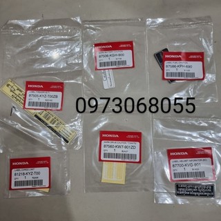 Bộ 6 tem thông số wave125i
