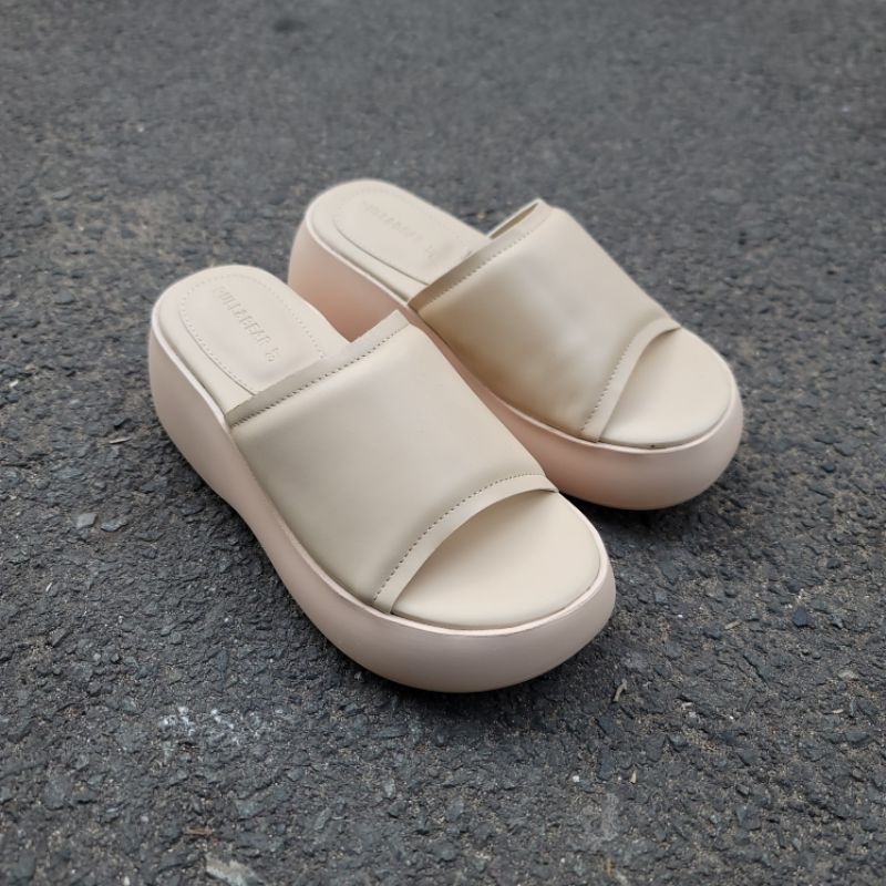 Dép Bánh Mì Nữ Đế Cao 7cm, Dép Bánh Mì Quai Ngang Ｍàu Trắng Đen Kem, Đế Xuồng Nữ Tính HOT Nhất Hiện Nay