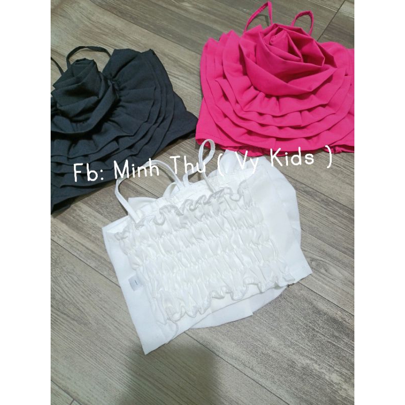 Set Áo Hoa Phối Chân Váy Xếp Ly