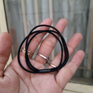 Túi 10 thun cột tóc đen 3 vòng