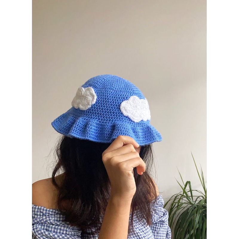 Mũ bucket mây handmade