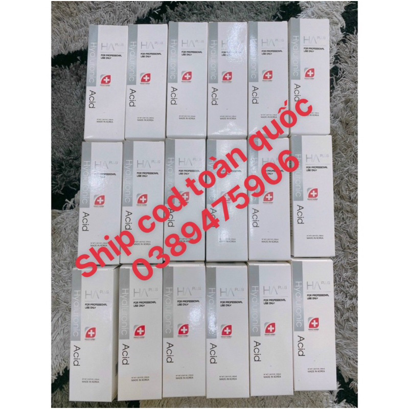 Serum HA PLus cấp ẩm phục hồi dưỡng da trắng sáng, Tinh chất Hyaluronic Acid Hàn Quốc dưỡng da căng bóng