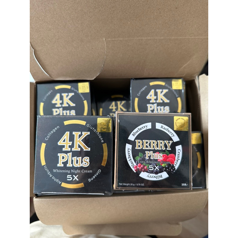 Kem Dưỡng Trắng Da Mặt Ban Đêm 4K Plus 5X Thái Lan 20g