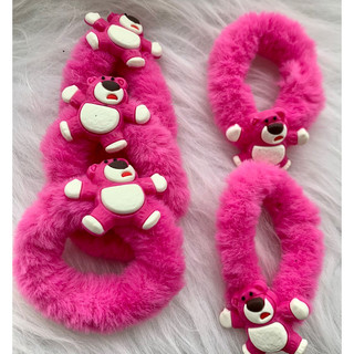 Set scrunchies lông gấu losto