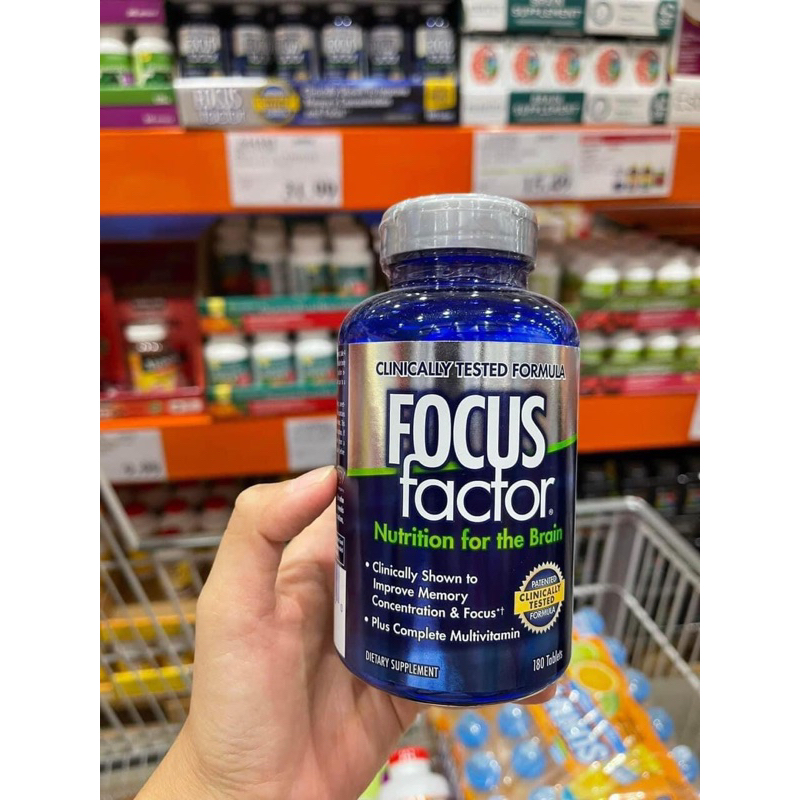Bổ não, tăng cường trí nhớ Focus Factor Nutrition for the brain 180 viên_AIR MỸ DATE XA