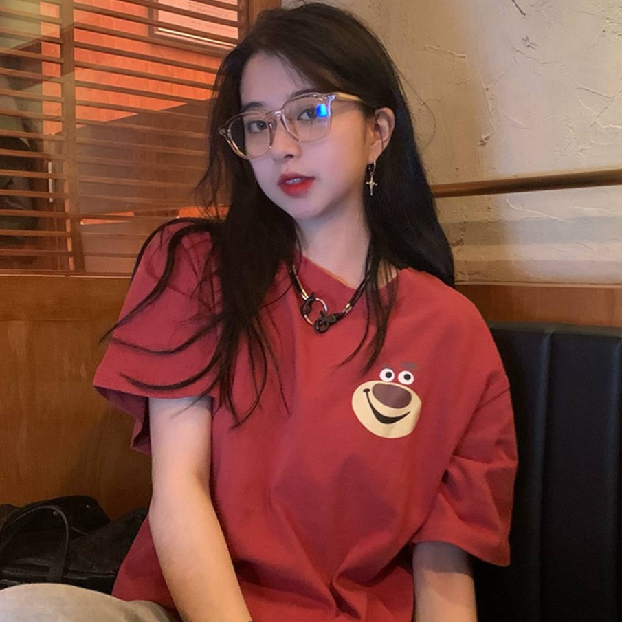 Áo Thun Unisex TN313 Form Rộng Nam Nữ Phông Tay Lỡ Basic GẤU TEECHAN Cotton Thoáng Mát Ullzang Cute Mùa hè